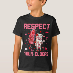 Lustiger alter Gamer Gaming Retro 80er 90er Valent T-Shirt