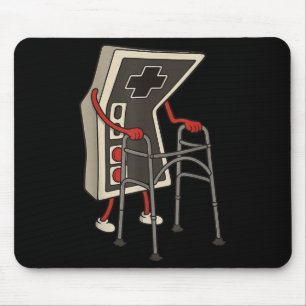 Lustiger alter Gamer Gaming Retro 80er 90er Videos Mousepad