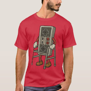 Lustiger alter Gamer Gaming Retro 80er 90er Videos T-Shirt