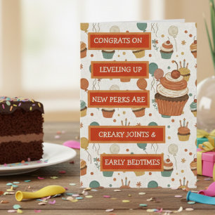 Lustiger Alter Humor   Vintage Geburtstag Karte