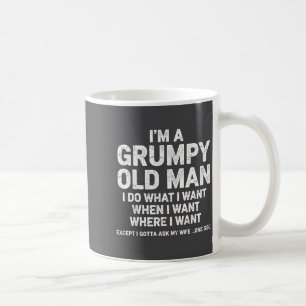 Lustiger alter Mann, witziger Vater, Ehemann, Opa  Kaffeetasse