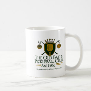 Lustiger alter Pickleball-Club für Männer zum 60.  Kaffeetasse