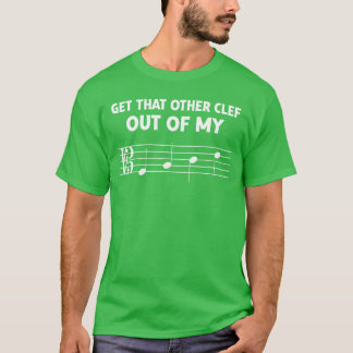 Lustiger Altschlüssel Aus meinem Gesicht für Orche T-Shirt