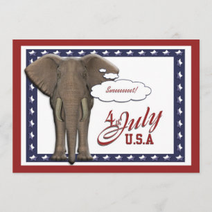 Lustiger am 4. Juli Unabhängigkeitstag Einladung