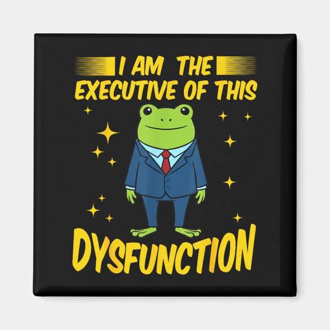 Lustiger Am Executive Dysfunction Frosch Meme Magnet (Vorne)