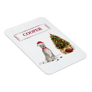 Lustiger American Staffordshire Terrier Weihnachts Magnet