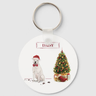 Lustiger American Staffordshire Terrier Weihnachts Schlüsselanhänger