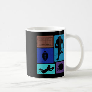 Lustiger amerikanischer Footballspieler Feld Spiel Kaffeetasse