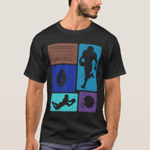 Lustiger amerikanischer Footballspieler Feld Spiel T-Shirt