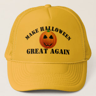 Lustiger amerikanischer Kürbis Halloween Truckerkappe