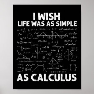 Lustiger Analysis Für Männer Frauen Mathe-Lehrer M Poster
