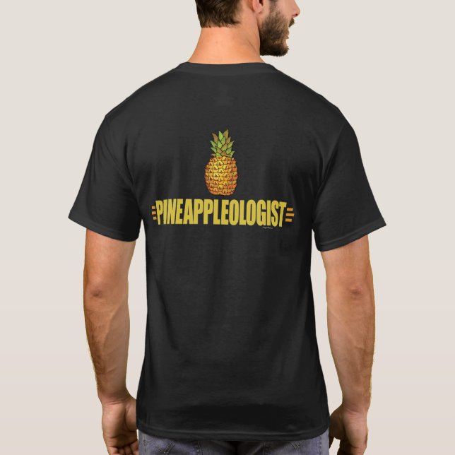 Lustiger Ananas-Liebhaber T-Shirt (Rückseite)