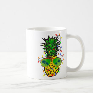 Lustiger Ananas Weihnachtsbaum Sommer Weihnachten Kaffeetasse