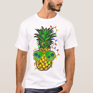 Lustiger Ananas Weihnachtsbaum Sommer Weihnachten T-Shirt