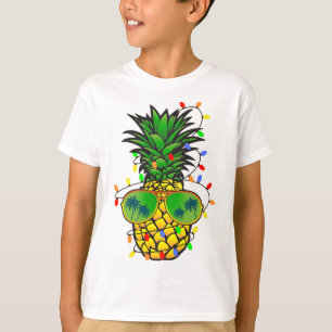 Lustiger Ananas-Weihnachtsbaum Sommer Weihnachten T-Shirt