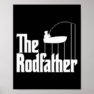 Lustiger Angel-Meme vom Rodfather-Angelrute Poster