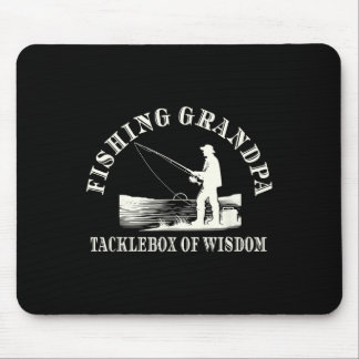 Lustiger Angel-Opa-Dankeschön-Tacklebox voller Wei Mousepad
