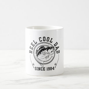 Lustiger Angel-Spruch Reel Cooler Vater Seit 1984 Kaffeetasse