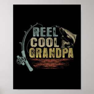 Lustiger Angel vintage-Rolle cooler Opa Poster