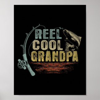 Lustiger Angel vintage-Rolle cooler Opa  Poster