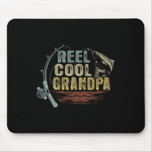 Lustiger Angel-Vintage-Rollen Cool Grandpa Mousepad