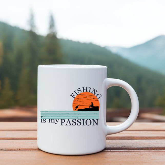 Lustiger Angelspruch Kaffeetasse (Von Creator hochgeladen)