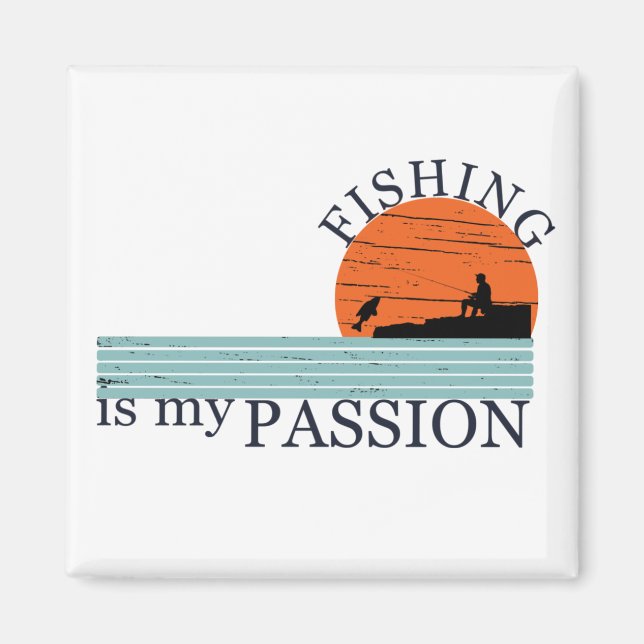 Lustiger Angelspruch Magnet (Vorne)