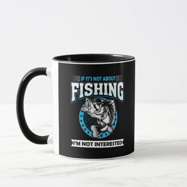 Lustiger Angelspruch Tasse (Links)
