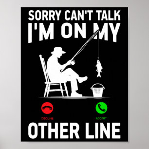 Lustiger Angelvater Männer Lustige Rolle Cooler Fi Poster