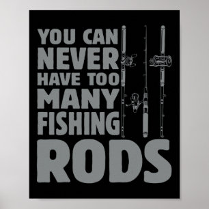 Lustiger Angler Angelruten Design Angel Liebhaber Poster