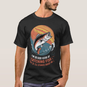 Lustiger Angler Bass Fishing Witze Fisch T-Shirt