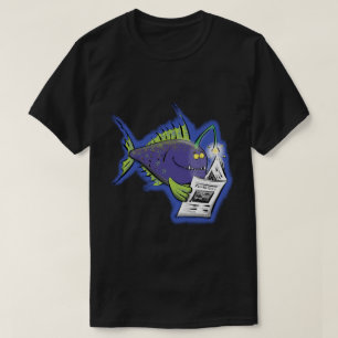 Lustiger Anglerfisch-Cartoon T-Shirt