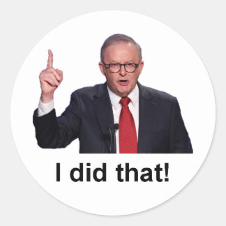 Lustiger Anthony Albanese Ich Habe Das gemacht Auf Runder Aufkleber
