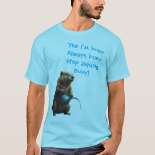 Lustiger anthropomorpher Busy Beaver T-Shirt