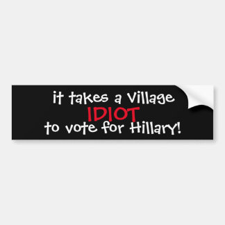 LUSTIGER ANTI-HILLARY AUTOAUFKLEBER 2016