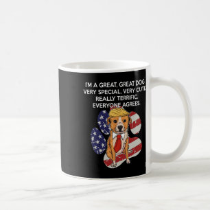 Lustiger Anti-Präsident Donald Trump Hund Lustige Kaffeetasse