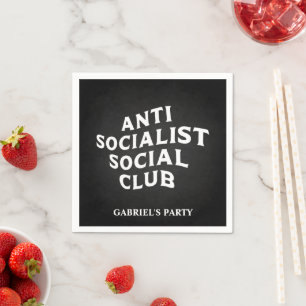 Lustiger Anti-Sozialistischer Sozialclub Sozialism Serviette