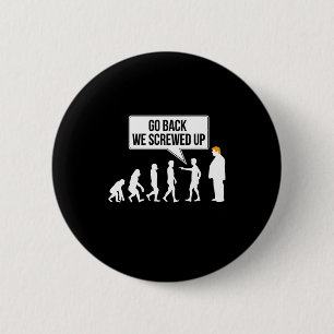 Lustiger Anti-Trump-Evolutions-Politikhumor Button