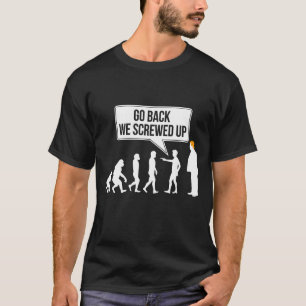 Lustiger Anti-Trump-Evolutions-Politikhumor T-Shirt