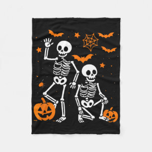 Lustiger Anti-Trump-Halloween-Skelett Fleecedecke