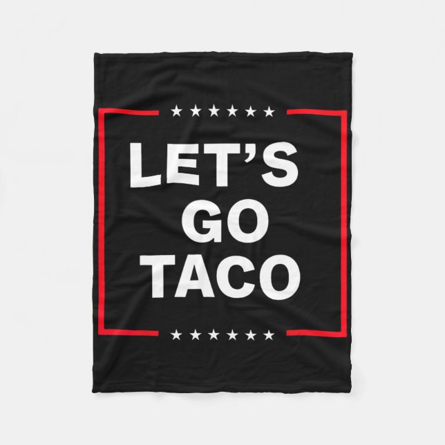 Lustiger Anti-Trump-Taco  Fleecedecke (Vorderseite)