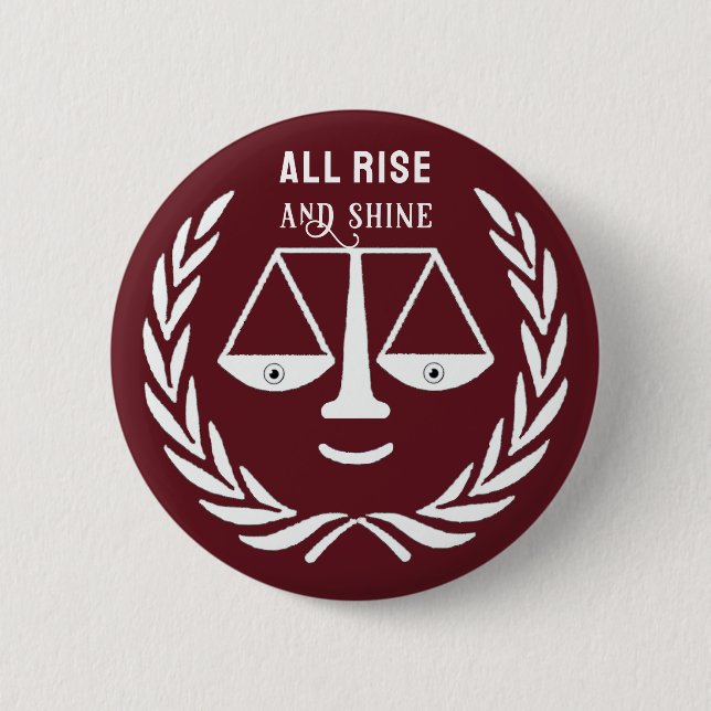 Lustiger Anwalt Geschenk Button (Vorderseite)