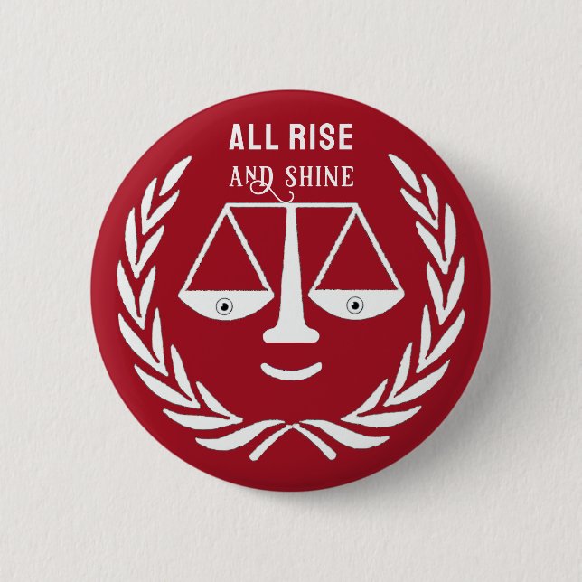Lustiger Anwalt Geschenk Button (Vorderseite)