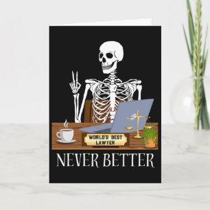 Lustiger Anwalt Halloween  Karte