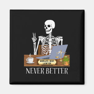 Lustiger Anwalt Halloween Magnet