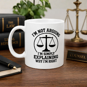 Lustiger Anwalt Ich Streite Nicht, Rechtsanwalt Kaffeetasse