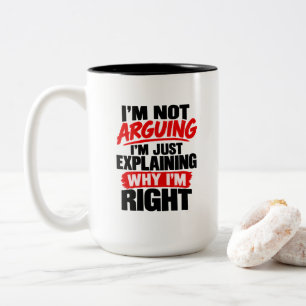 Lustiger Anwaltshumor Ich Streite Nicht Ich Erklär Zweifarbige Tasse