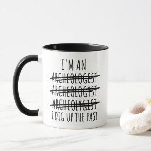 Lustiger Archäologe  Tasse