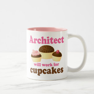 Lustiger Architekt Zweifarbige Tasse
