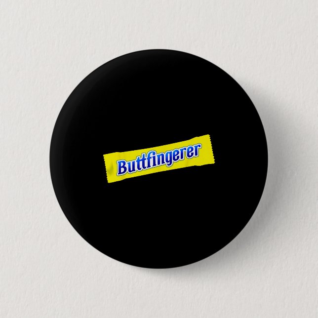 Lustiger Arschfinger-Unfug Unangemessen Anstößig E Button (Vorderseite)